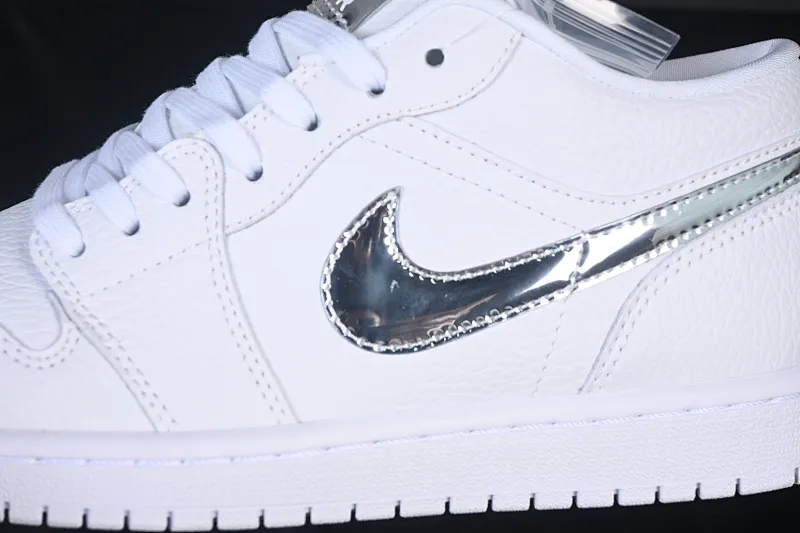 All categories Air Jordan Jordan series basketball shoes Air Jordan 1 Low Air Jordan 1 Low AJ1 Joe 1 all silver hook low-top retro culture basketball shoes IQ9381-100
